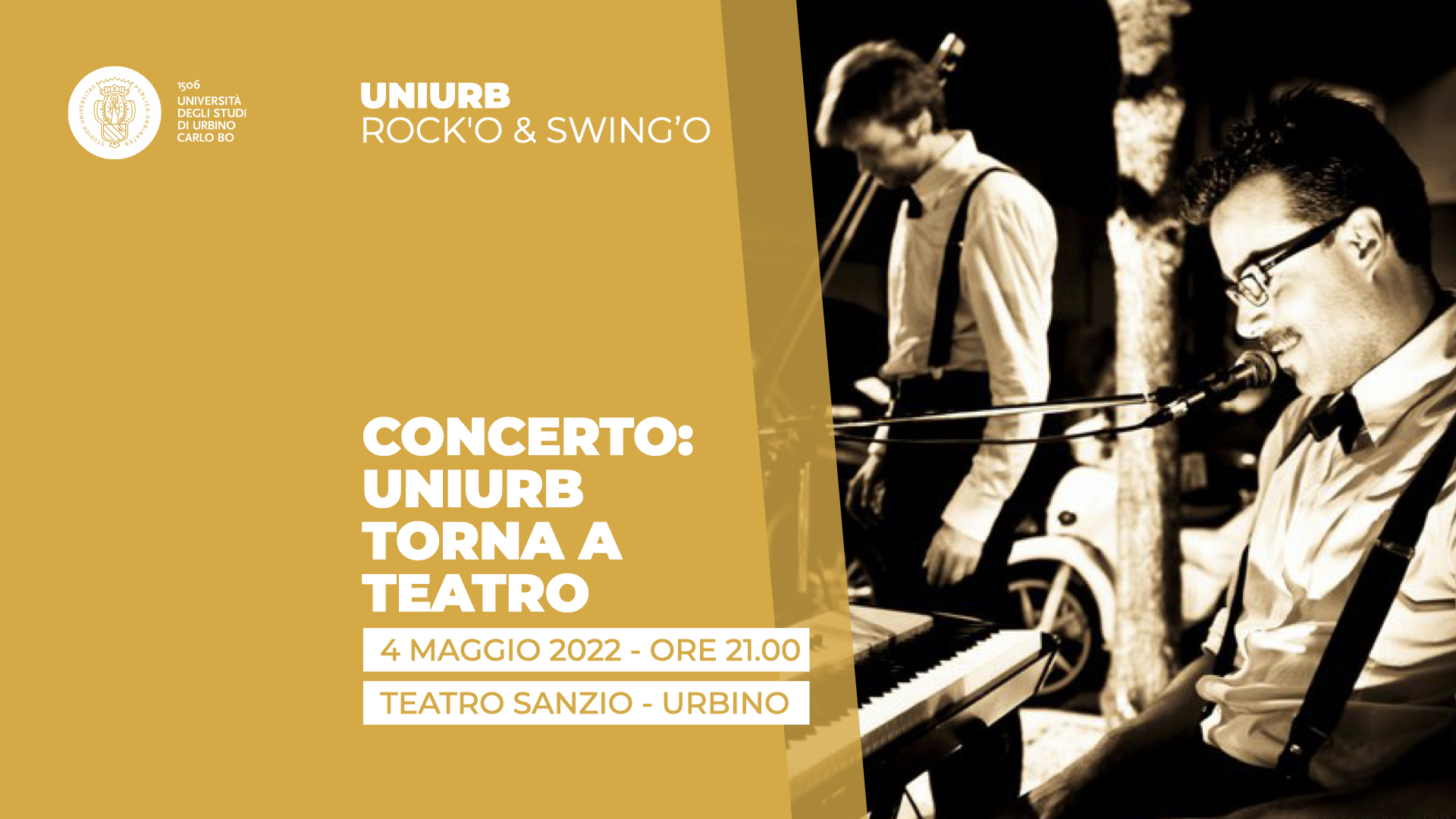 Tornano i concerti gratuiti dell’Università di Urbino