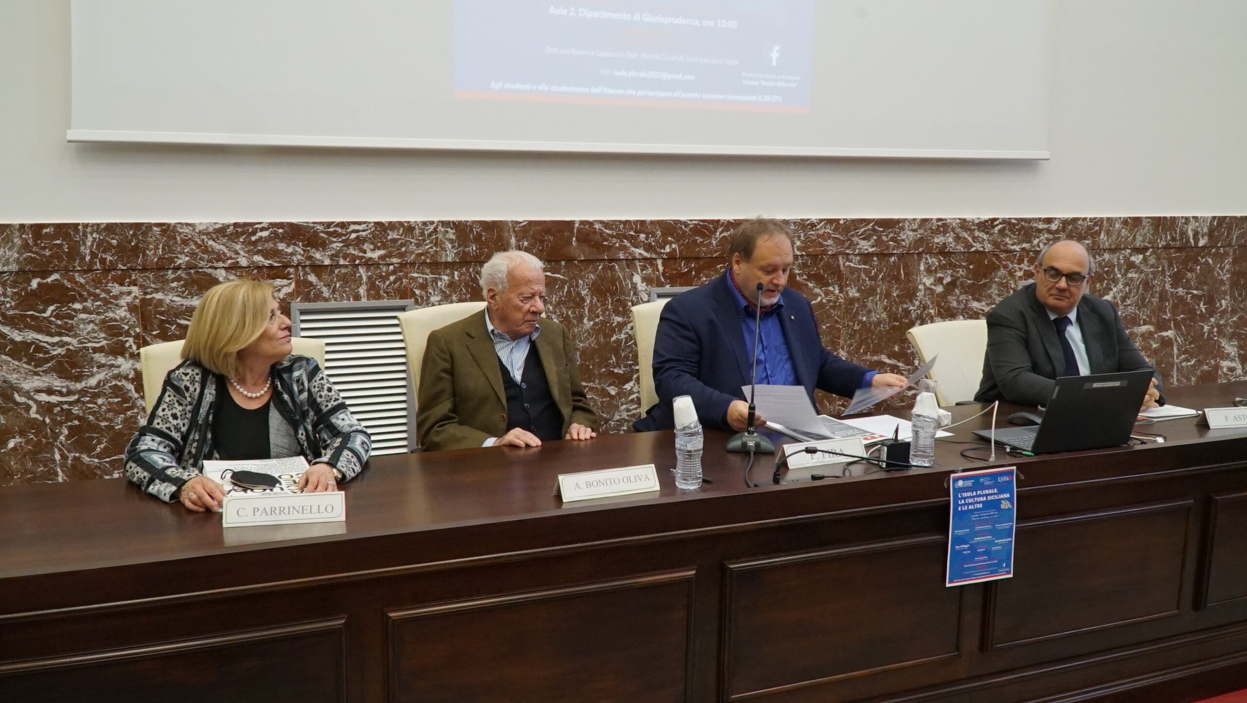 Achille Bonito Oliva al Convegno “L’Isola plurale. La cultura siciliana e le altre”