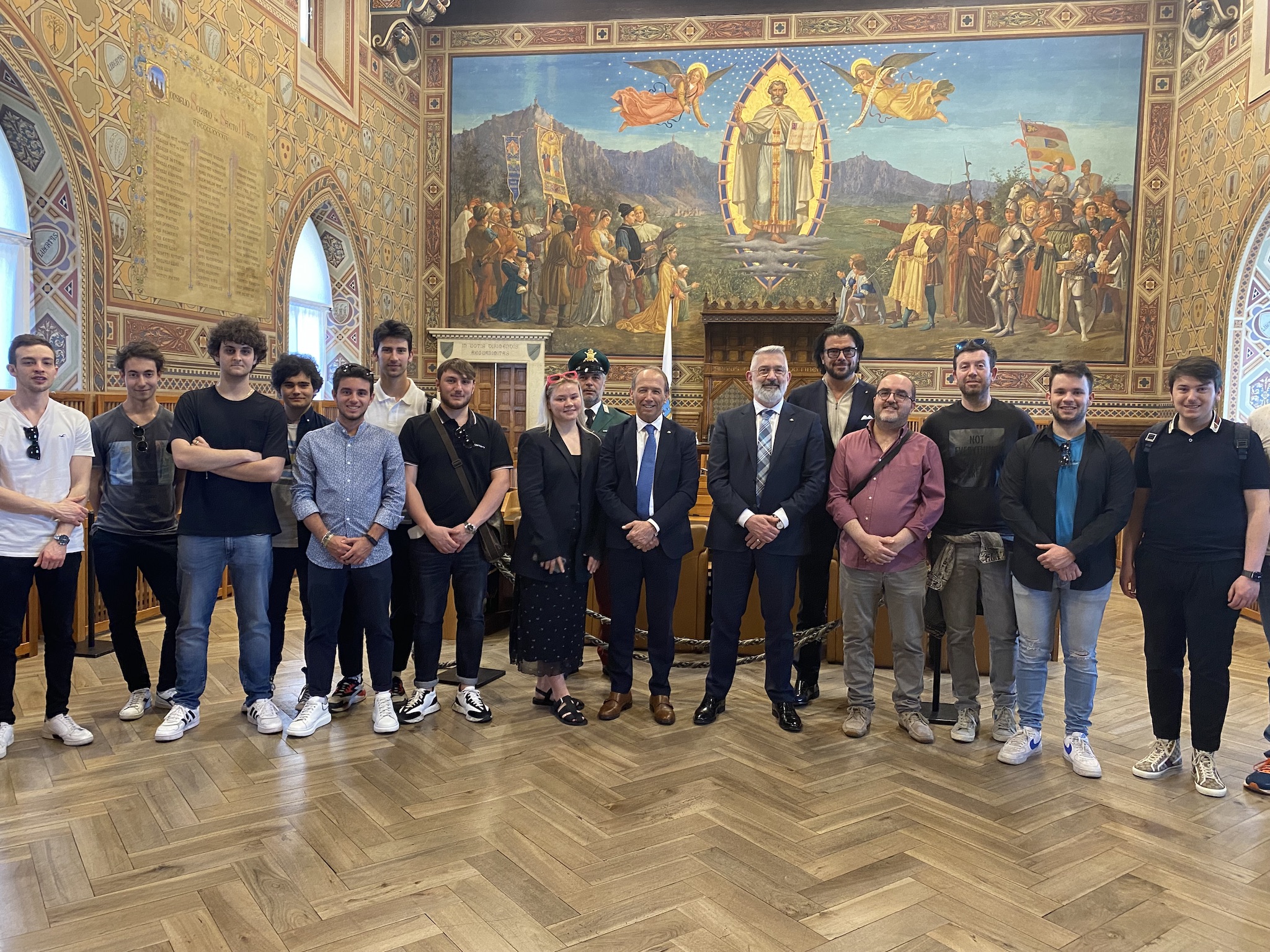 Università di Urbino – Gli studenti di Scienze Politiche in visita alle istituzioni di San Marino