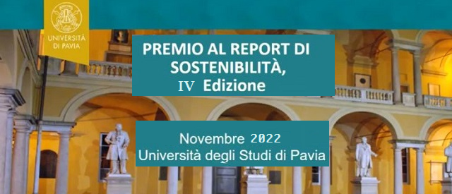 Università di Pavia, Premiati i migliori Report di Sostenibilità italiani