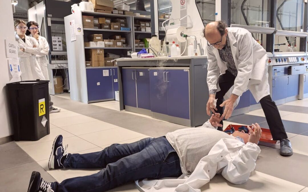 Incidente al laboratorio di chimica dell’Alma Mater: una simulazione per promuovere la sicurezza